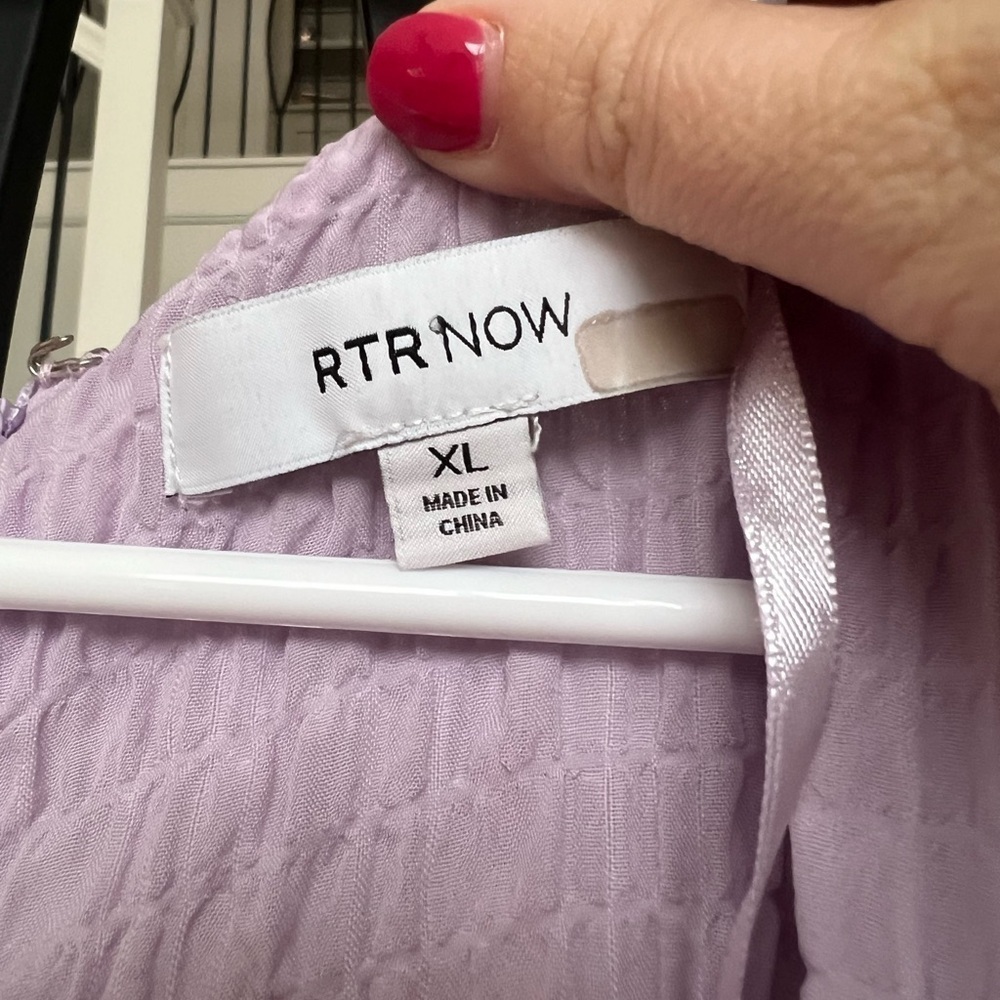 Rent The Runway Now Womens Lilac Babydoll Mini Dress In Size Xl — image 8 of 8